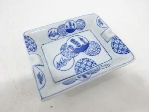 染付　丸紋灰皿